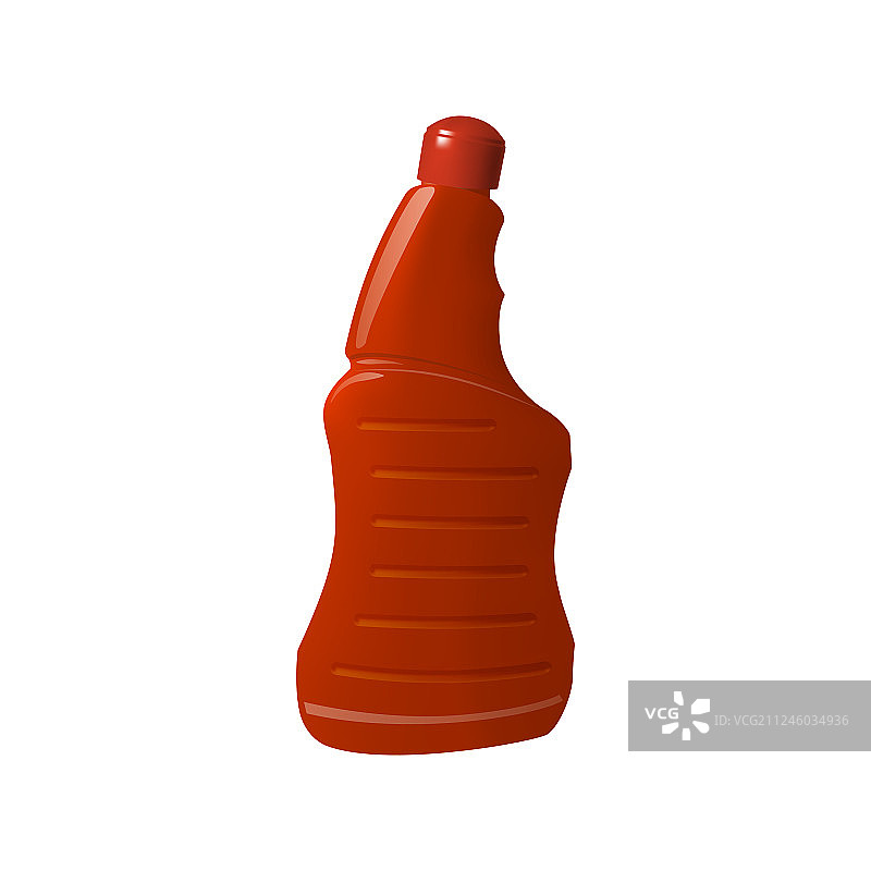 带塞子的红色塑料瓶图片素材