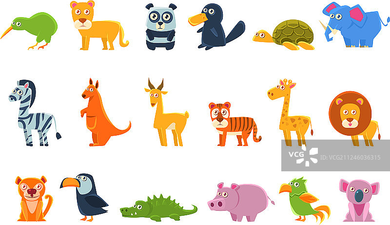 异国动物区系合集图片素材