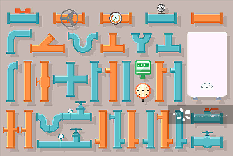 家用水管管道合集图片素材