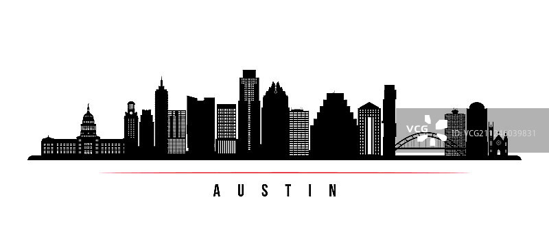 奥斯汀城市天际线横幅图片素材