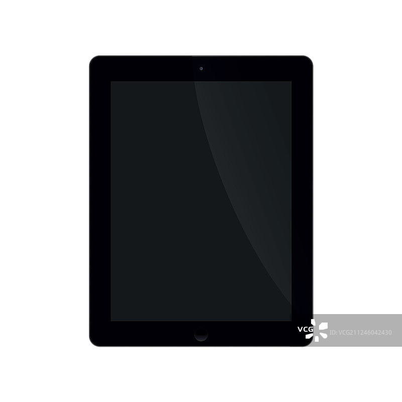 带黑屏的图形平板电脑图片素材