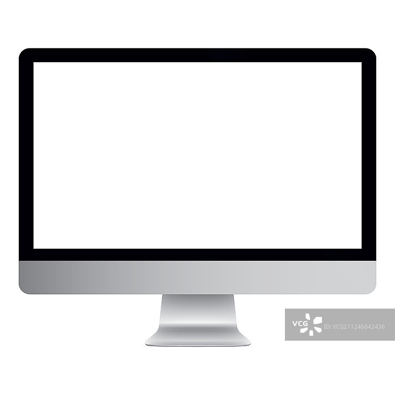 带白色屏幕的电脑图片素材