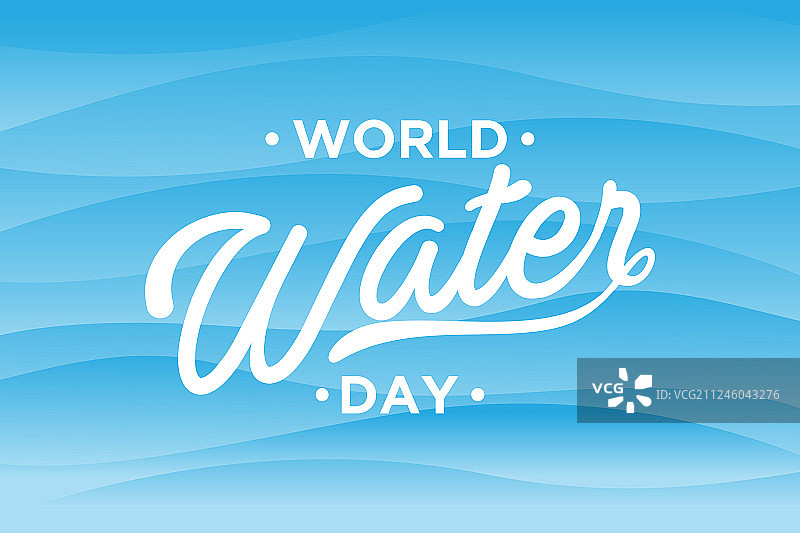 世界水日信图片素材