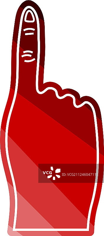 泡沫手指手势图标图片素材