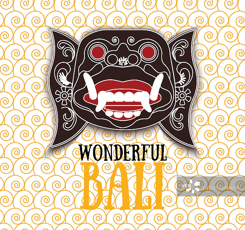 带文字的哈努曼头像图片素材