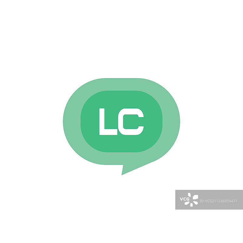 字母LC标志设计模板图片素材