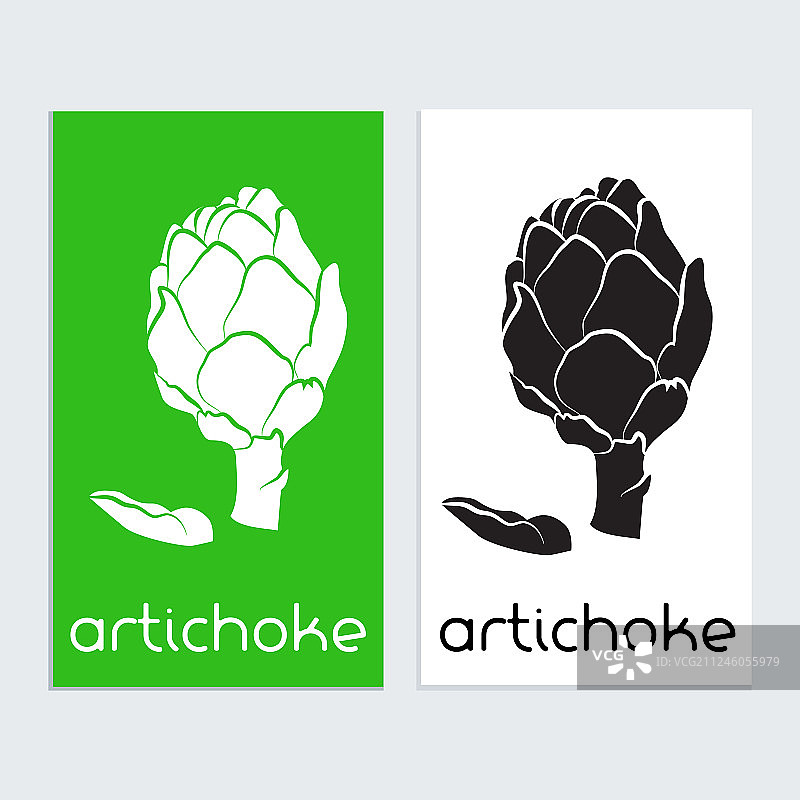 朝鲜蓟标志图标模板图片素材