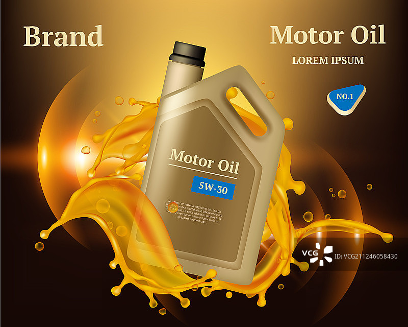 金黄色机油发动机柴油滤清器图片素材