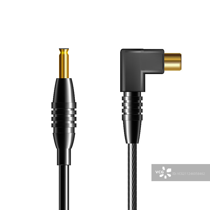 逼真的充电器适配器电源插头图片素材