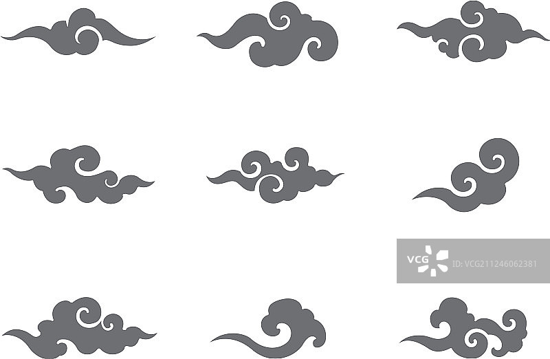 中式祥云图案合集图片素材