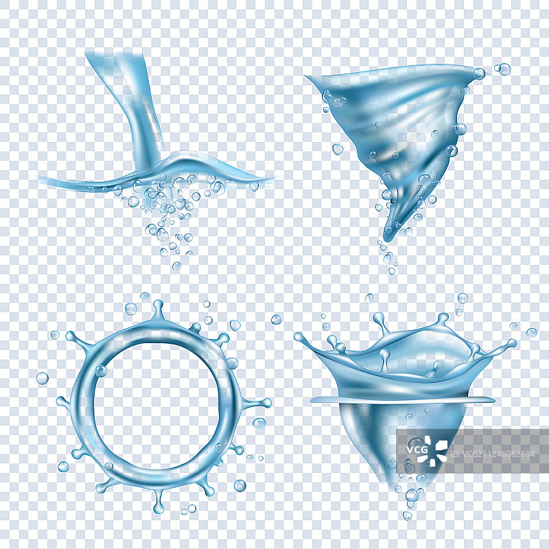 水花飞溅雨滴液体流体对象图片素材