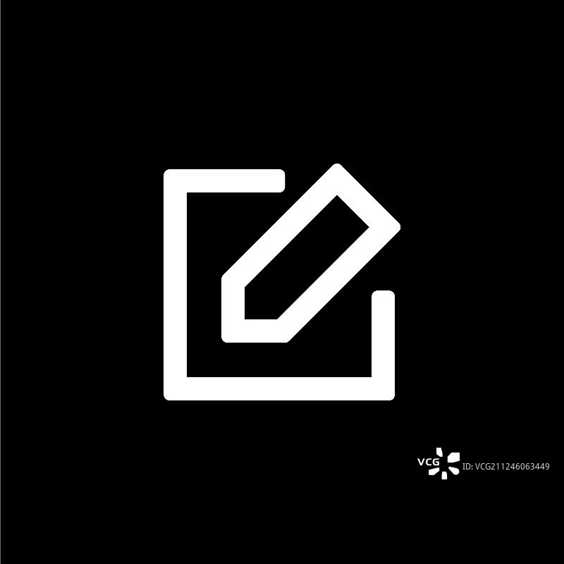 扁平风格UI设计铅笔图标图片素材