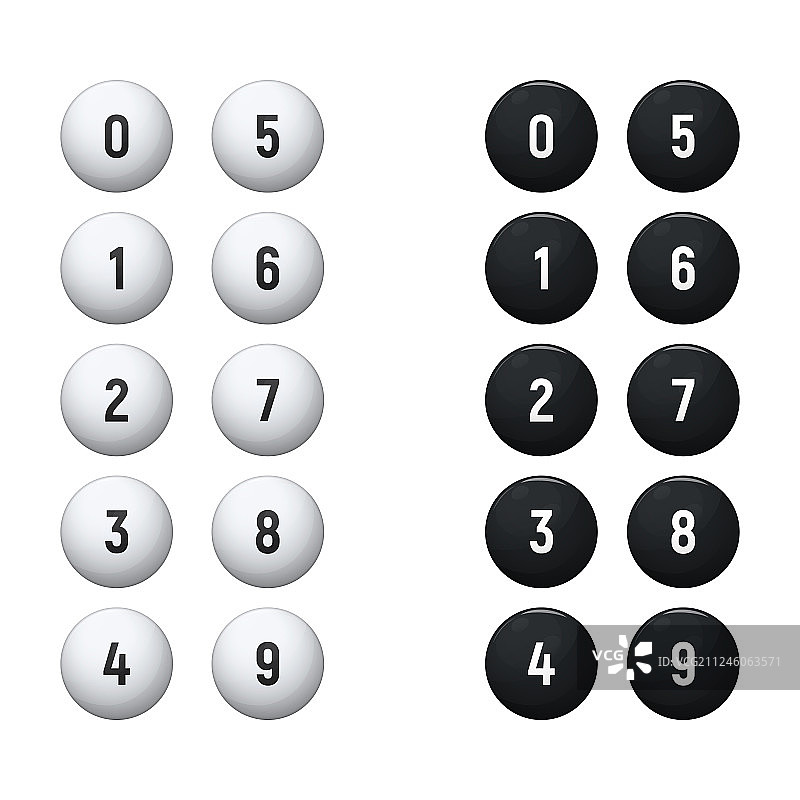 抽奖用球套装图片素材