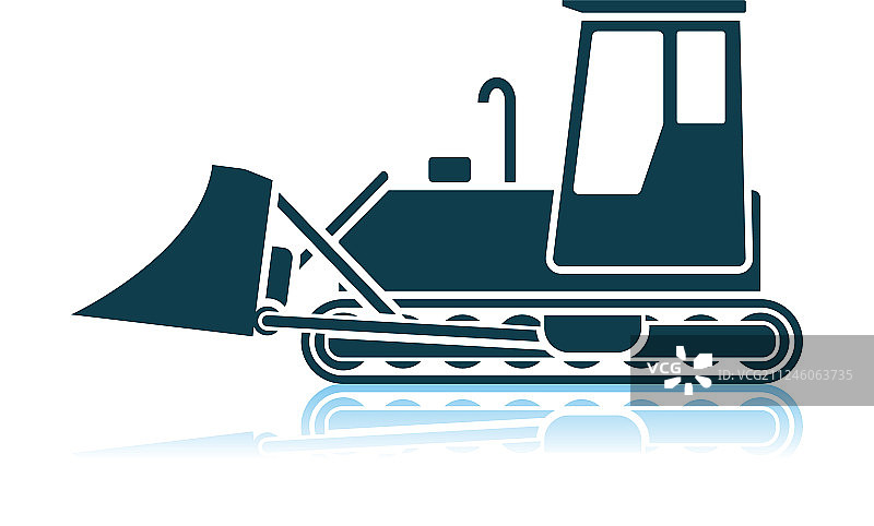 建筑推土机图标图片素材