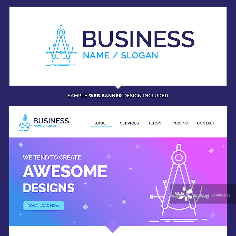 美丽的商业概念品牌名称精度图片素材