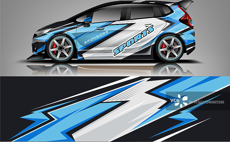 汽车贴花包装设计图片素材