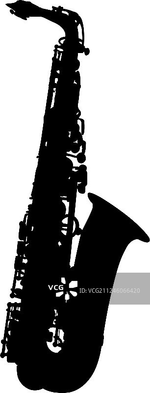萨克斯管轮廓图片素材