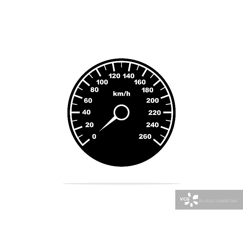 汽车里程图标设计概念图片素材