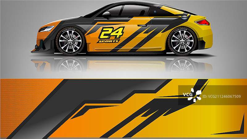 汽车贴花包装设计图片素材