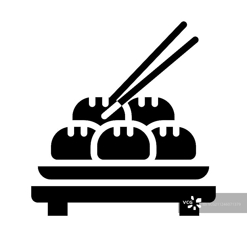 中国农历新年线条风格图标图片素材