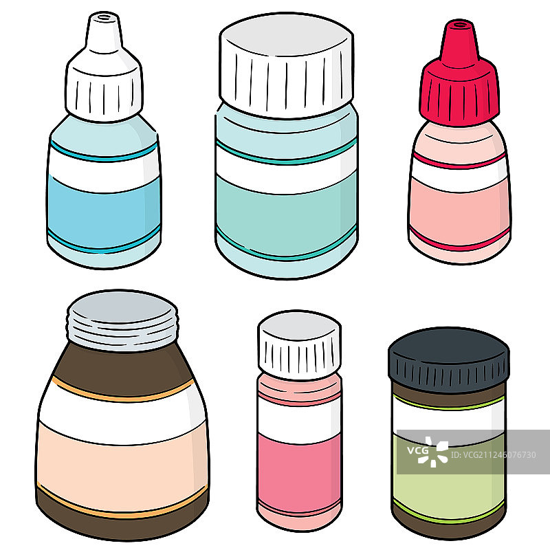 药瓶套装图片素材