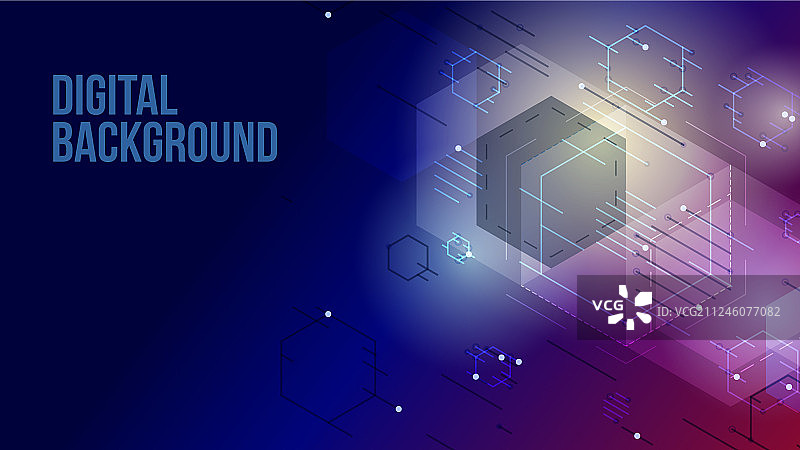 抽象彩色方块背景图片素材