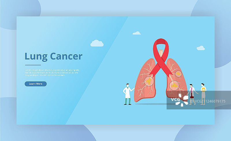 网站模板肺癌斑点概念图片素材