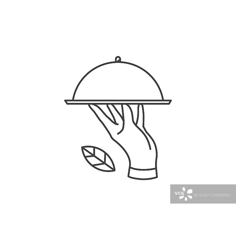 手持餐盘标志图标图片素材