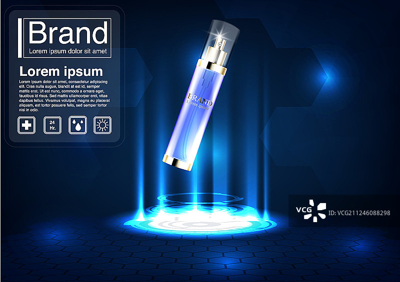 化妆品广告概念图片素材