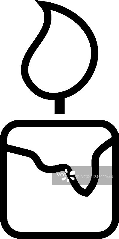 蜡烛图标设计模板图片素材