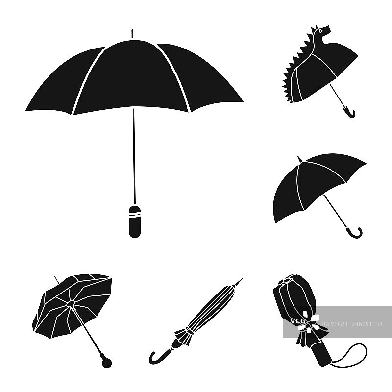 天气和雨天符号隔离对象图片素材