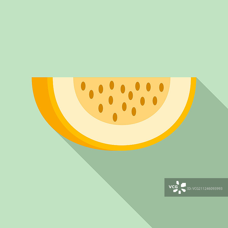 扁平风格的瓜类图标图片素材