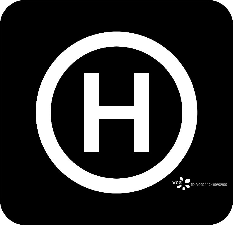 直升机停机坪图标图片素材