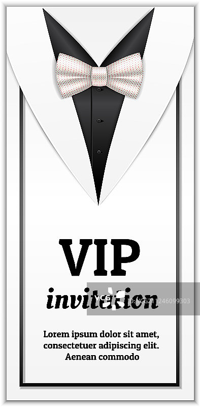 时尚VIP白色邀请函banner图片素材