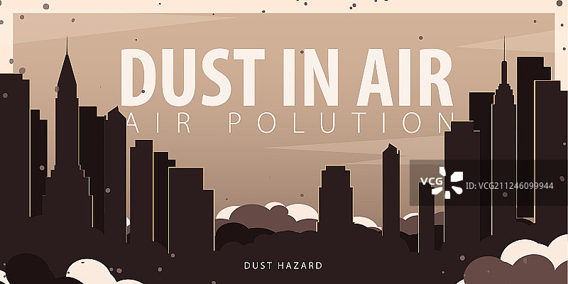 城市中空气污染的粉尘危害图片素材