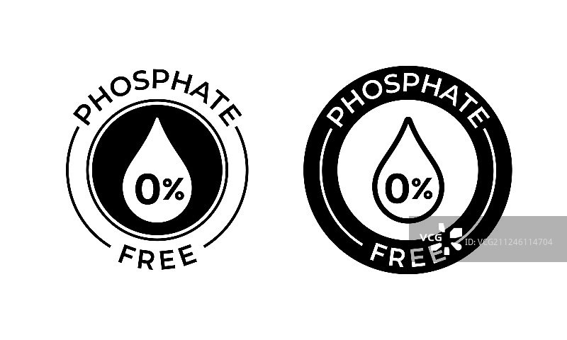 无磷酸盐图标产品标签图片素材