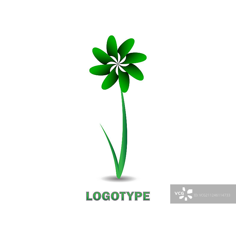 绿色花朵设计图片素材