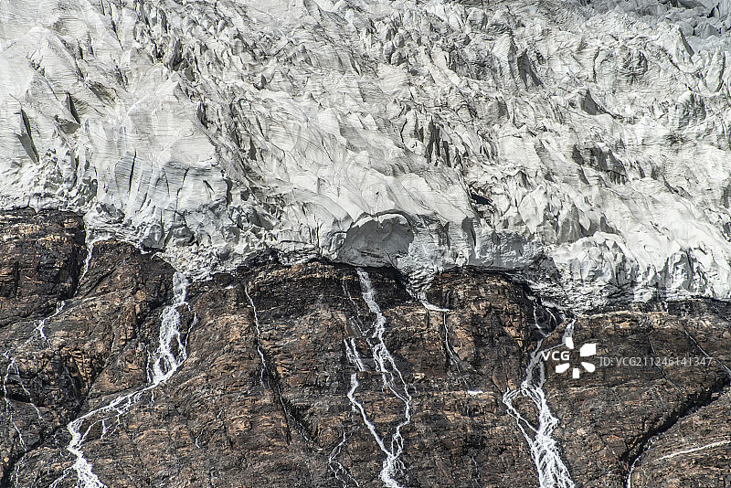 西藏江孜卡若拉冰川夏日风光图片素材