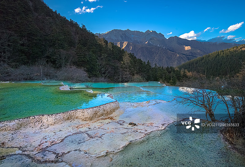 黄龙自然保护区图片素材