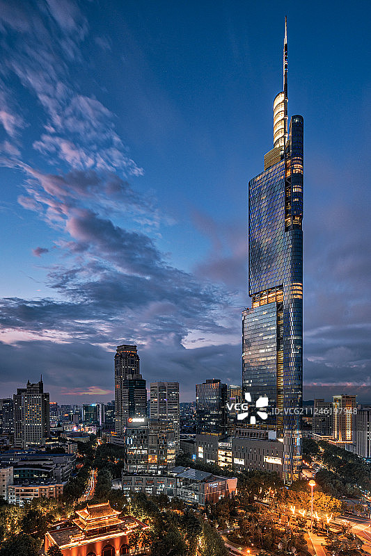 南京紫峰大厦图片素材