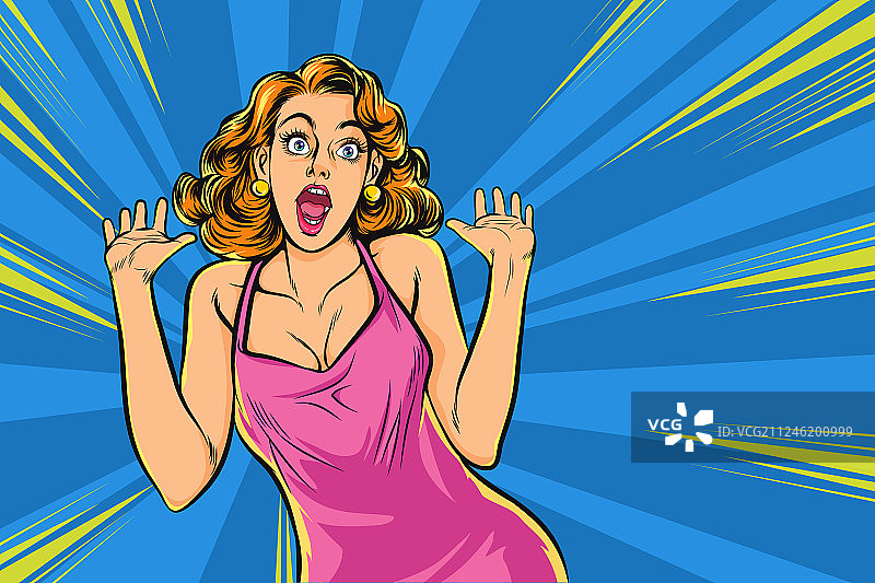 惊讶的女人图片素材