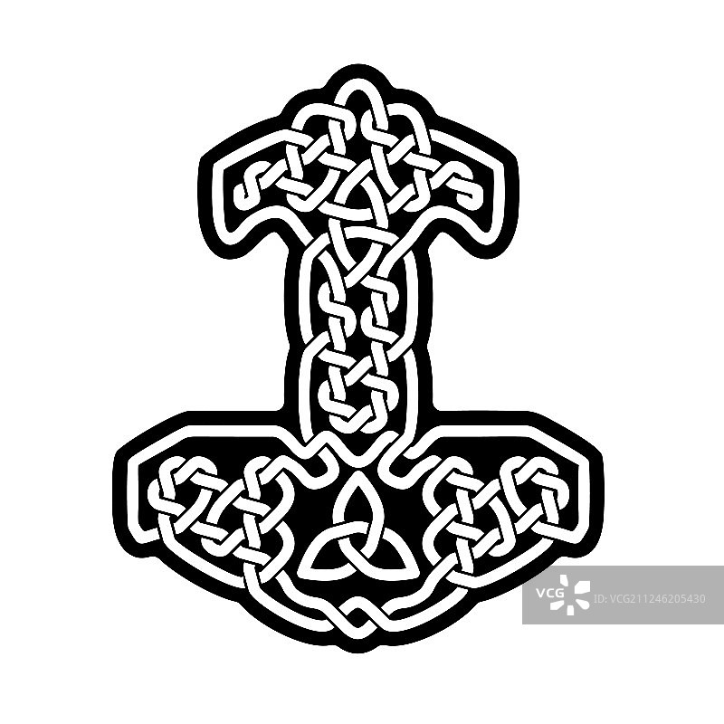 凯尔特设计的雷神之锤图片素材