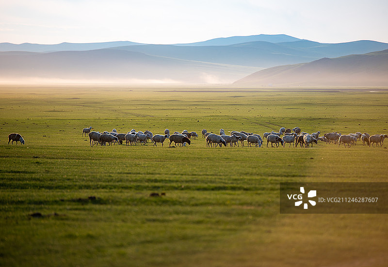 内蒙古大草原自然风光图片素材