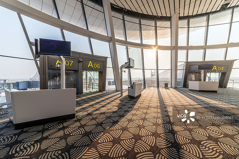 大兴机场登机口图片素材