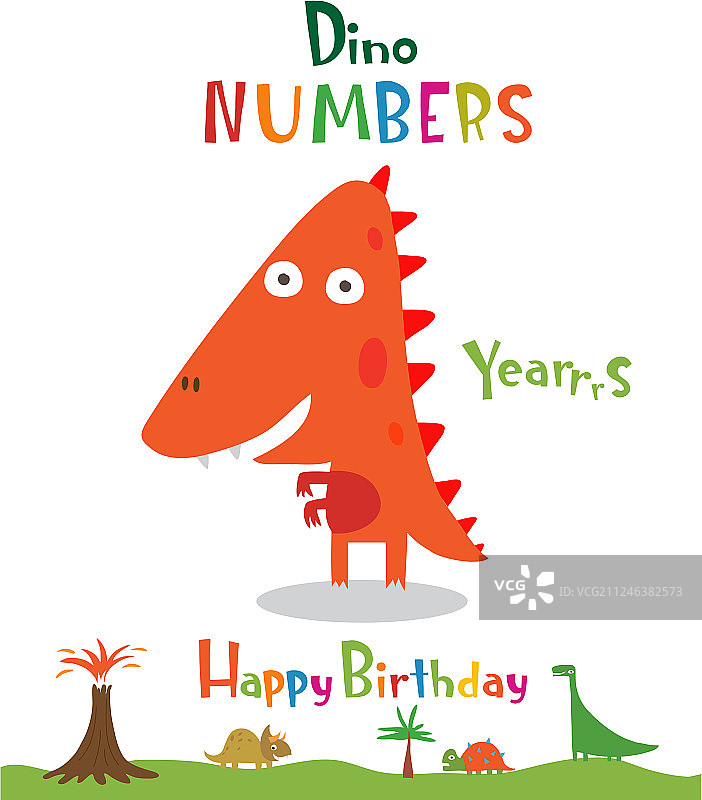 恐龙造型数字4图片素材