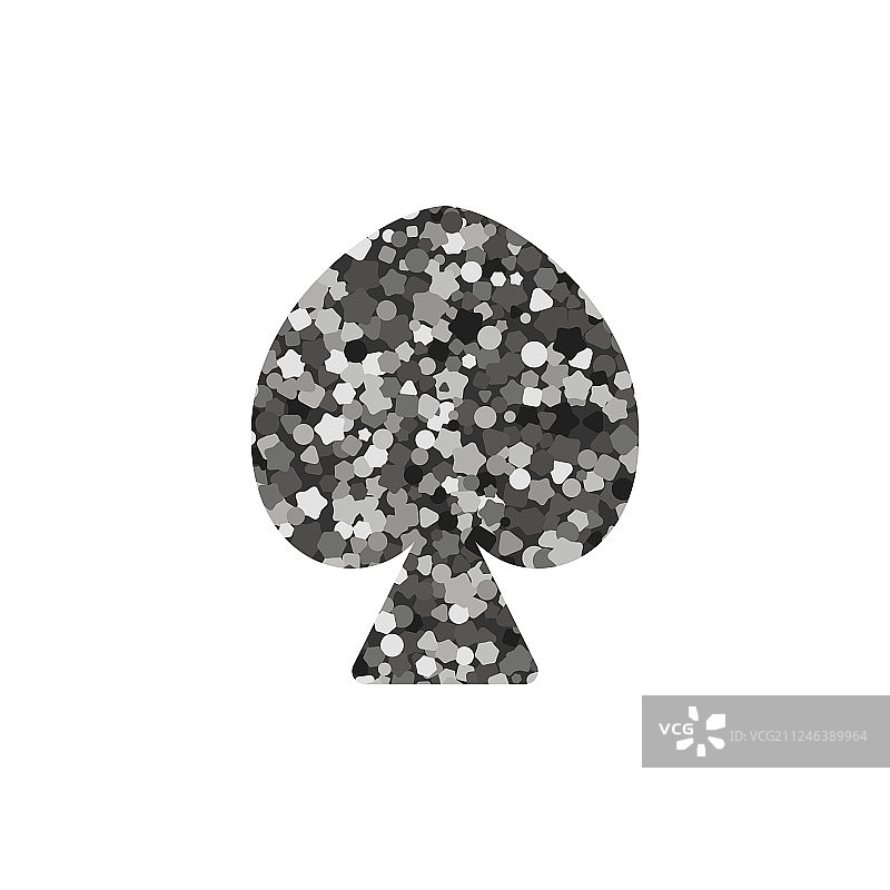 扑克牌花色：黑桃图片素材