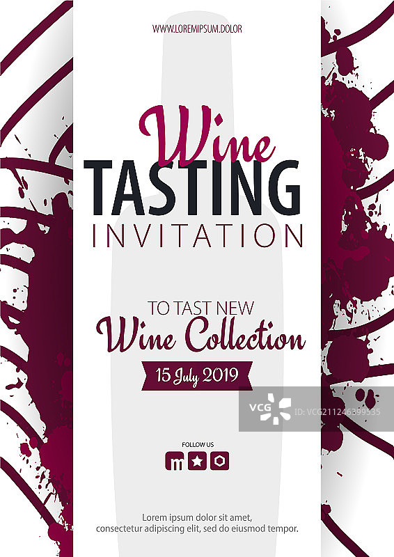 葡萄酒促销模板图片素材