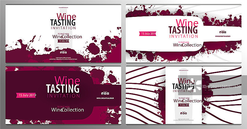 葡萄酒促销模板图片素材
