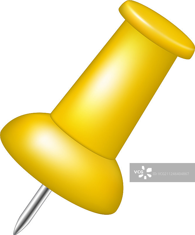 橙色设计的图钉图片素材