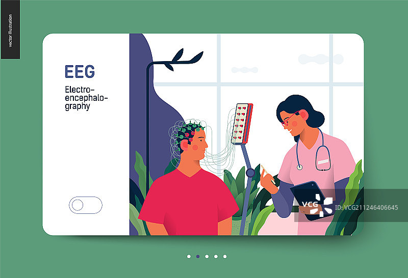 医疗测试-脑电图图片素材